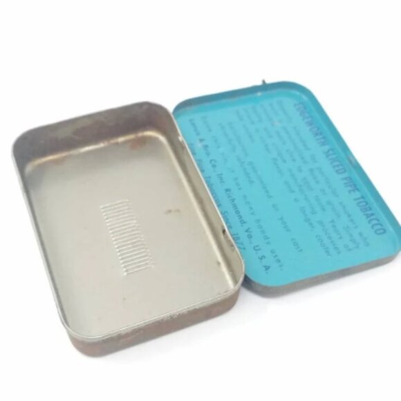 Vintage Larus & Brother Company Edgeworth tobacco tin hinged box rustic - Picture 5 of 6